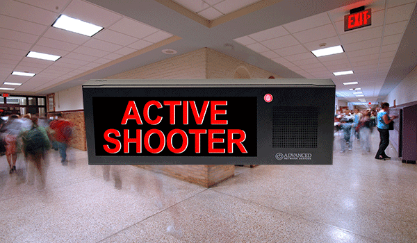 Critical Event Alerting on Small IP Display (IPCSHD-MB) in School Hallway critical-event-alerting-on-small-ip-display-in-school-hallway