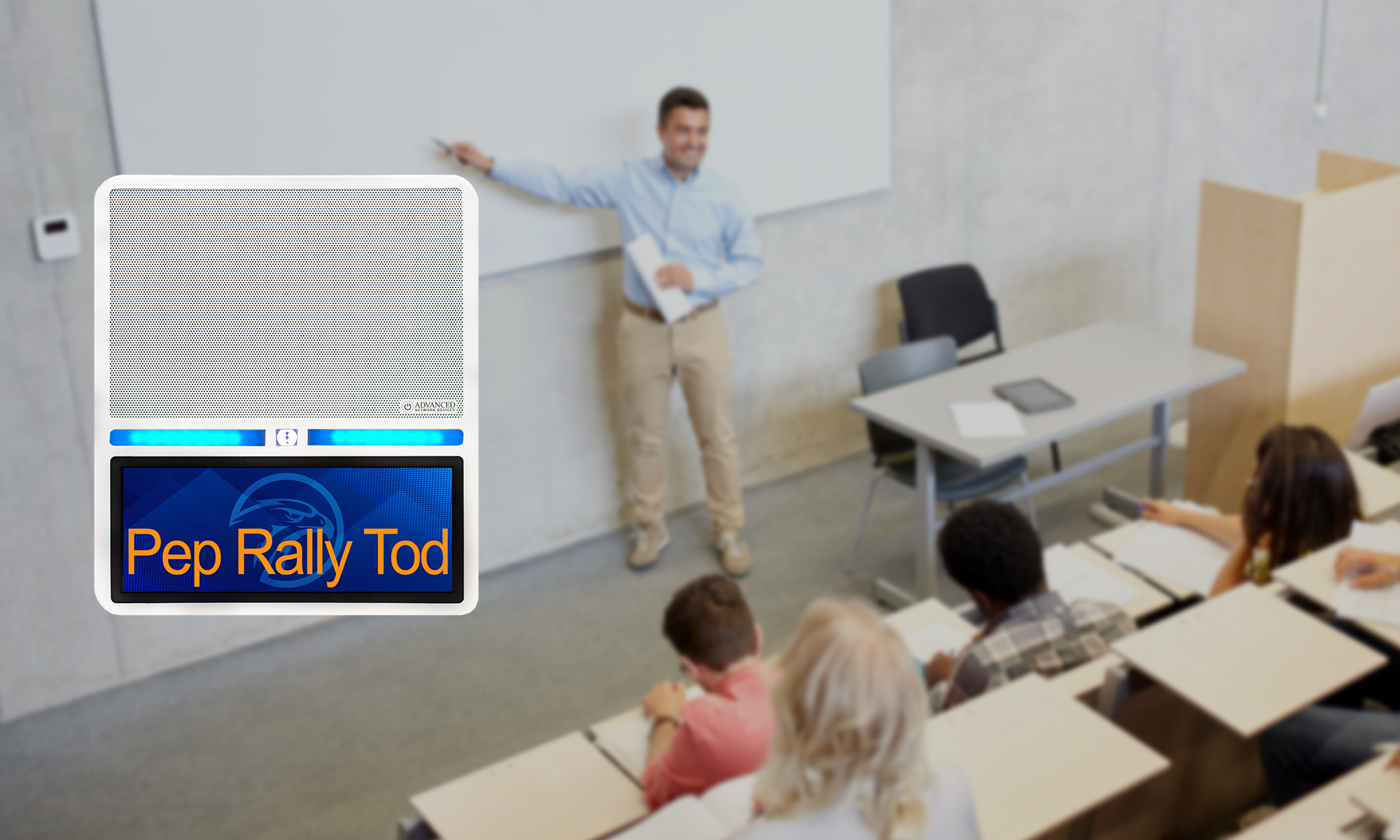 Education Messaging on IP Speaker with HD Display (IPSWDHD-MW) education-messaging-on-ip-speaker-with-hd-display