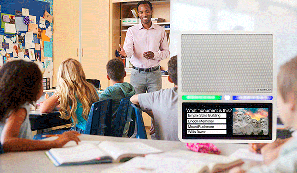 Teacher Tools on IP Speaker with HD Display (IPSWDHD-MW) in Classroom teacher-tools-on-ip-speaker-hd-display-in-classroom